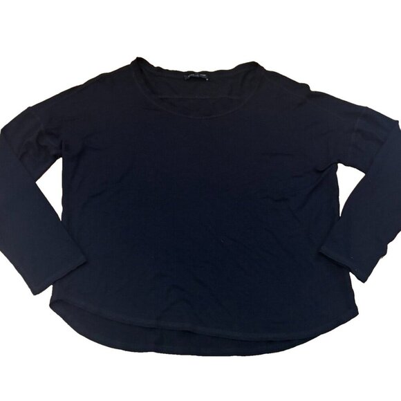 Eileen Fisher Tops - Eileen Fisher Black Viscose Spandex Long Sleeve Shirt Small Petite